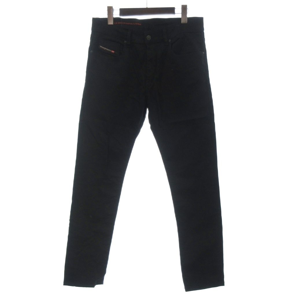 ディーゼル DIESEL デニム パンツ ジーンズ スリムフィット ジッパーフライ W31 黒 ブラック