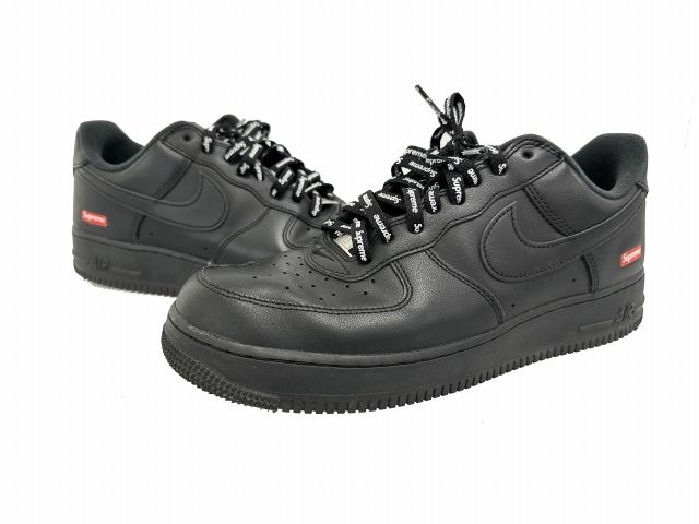 シュプリーム SUPREME ×NIKE ナイキ AIR FORCE 1 LOW BLACK エアフォース 1 ロー CU9225-001 28.5 黒 ブラック ブランド古着ベクトル 中古☆AA★▲■260524