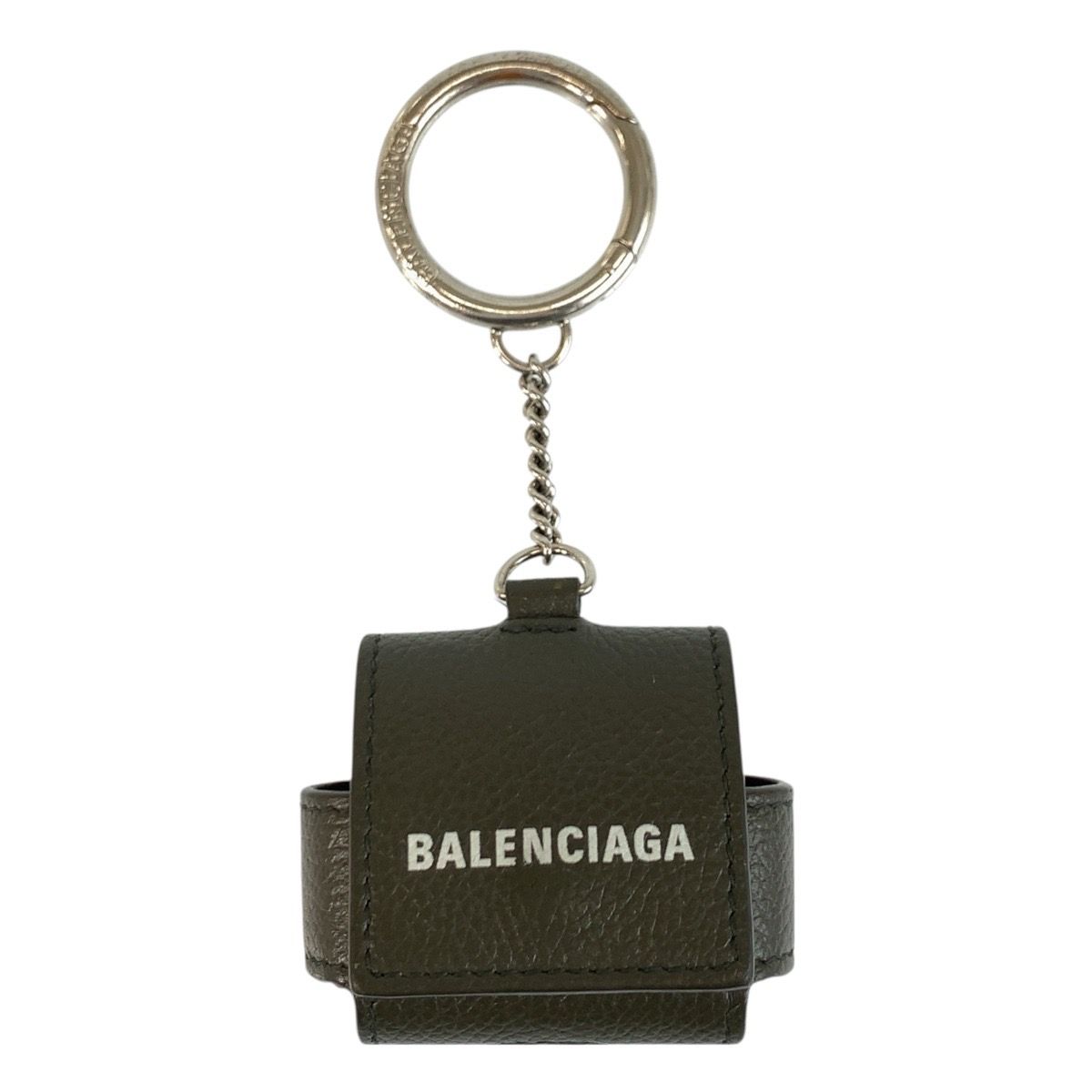 BALENCIAGA バレンシアガ Cash グレー ブラウン シルバー金具 レザー