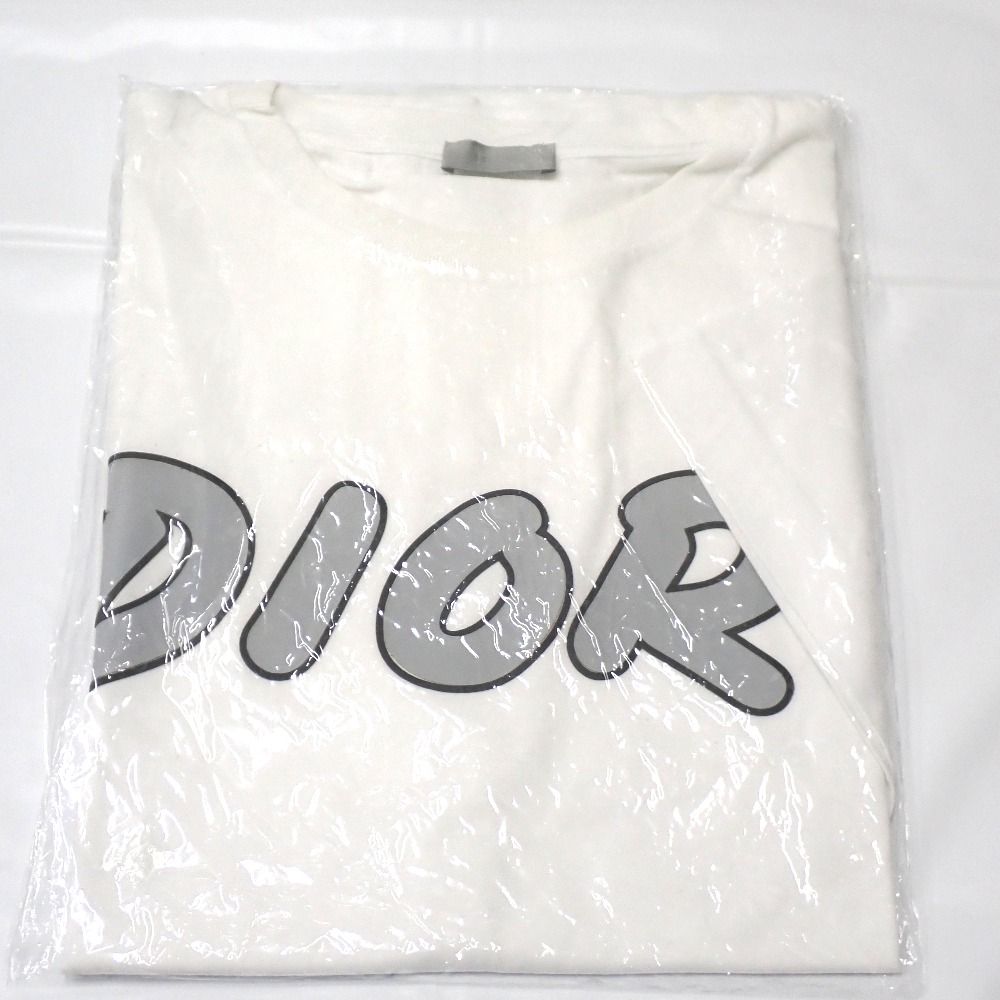 NA17511 ディオール 半袖Ｔシャツ Dior × KAWS 19SS BEE LOGO TEE 923J611X1241 ホワイト #L メンズ Dior 未使用