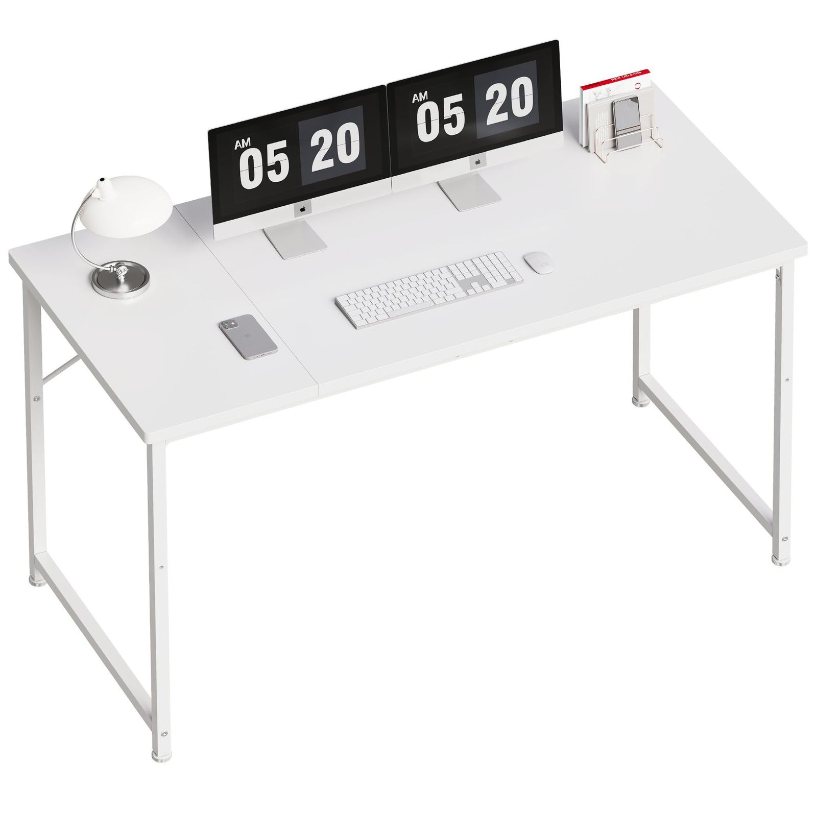 【新品】Maihail 机 pcデスク 勉強机 desk ?子 パソコンデスク ゲーミング 一人暮らし 家具 table 学習机 小さい 作業机 ワークデスク gaming desk 幅120*奥行55cm 簡易な単板 白い 1064aaac