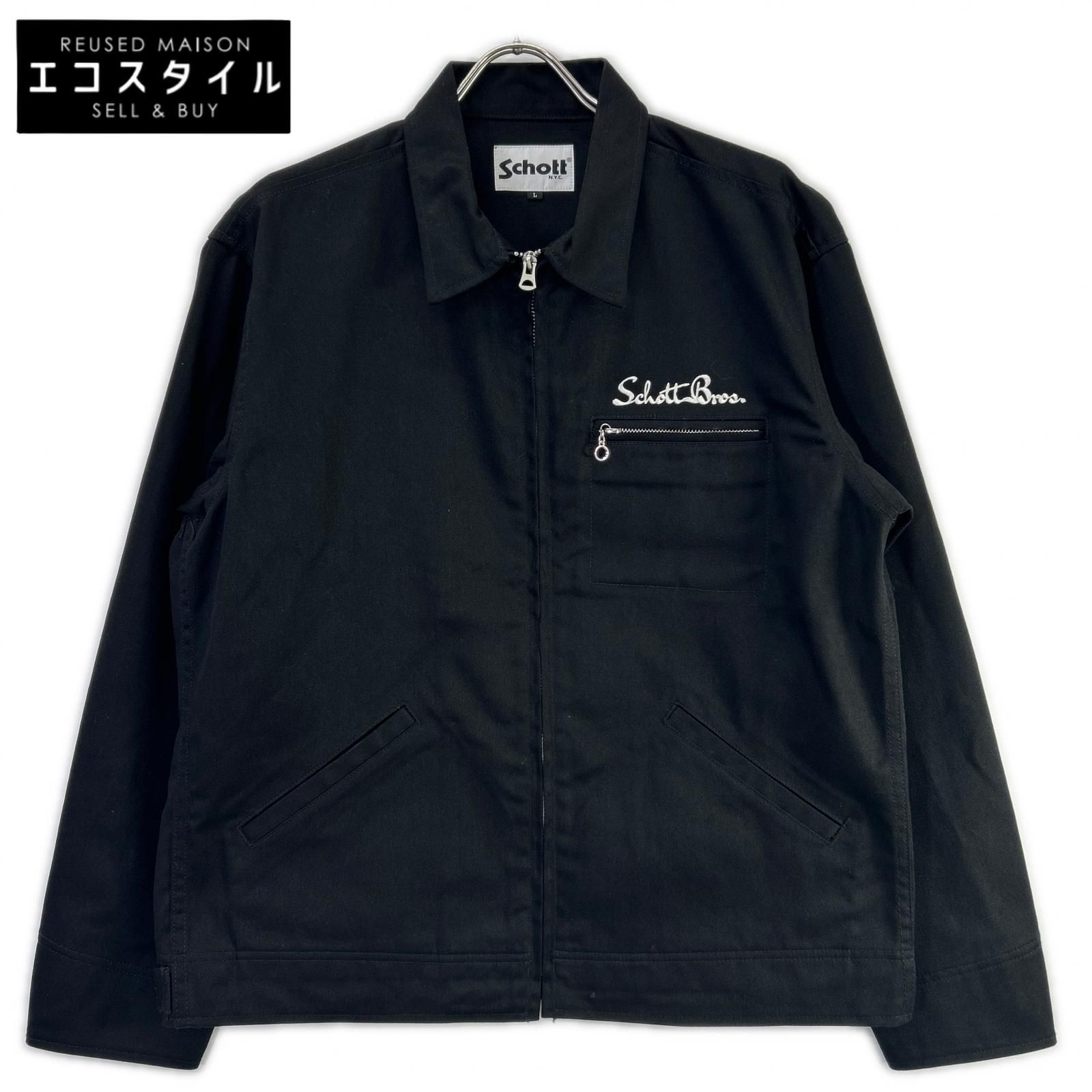 SCHOTT　ショット　782-5952001 ブラック TC ワークジャケット　L