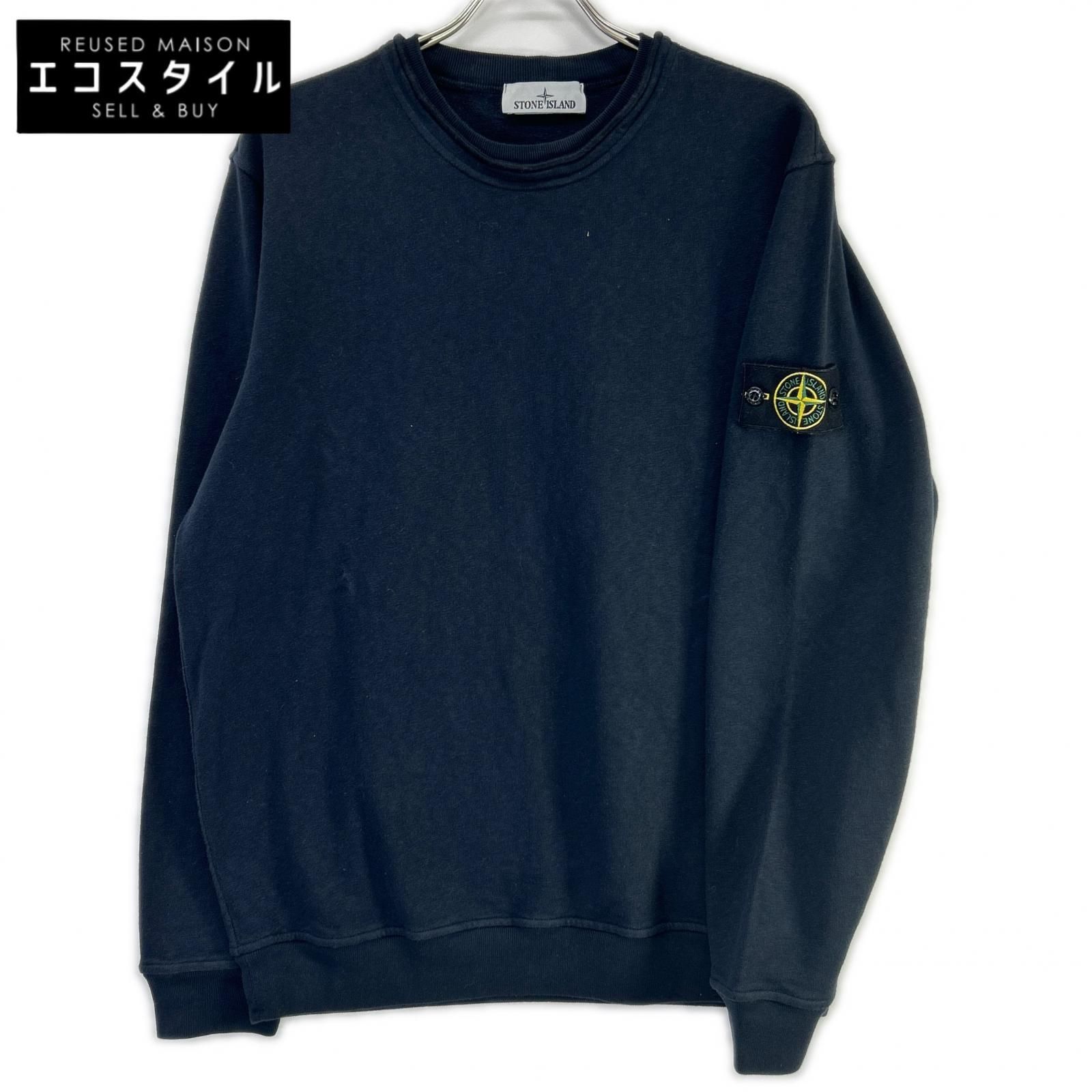 STONE ISLAND　ストーンアイランド　26SS L1S156100034 ネイビー コットン クルーネックスウェット