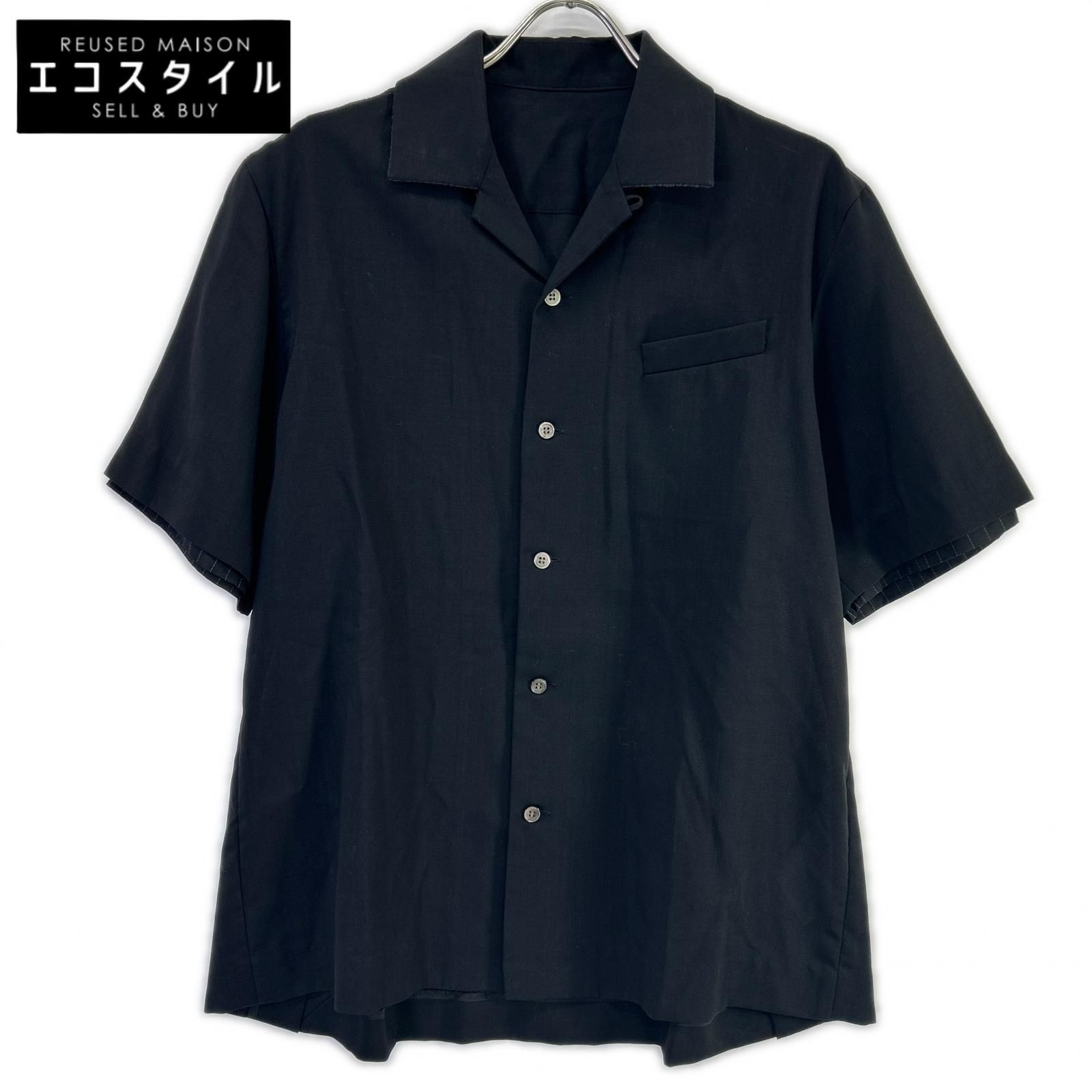sacai　サカイ　21-02458M レイヤードスーチング シャツ　1