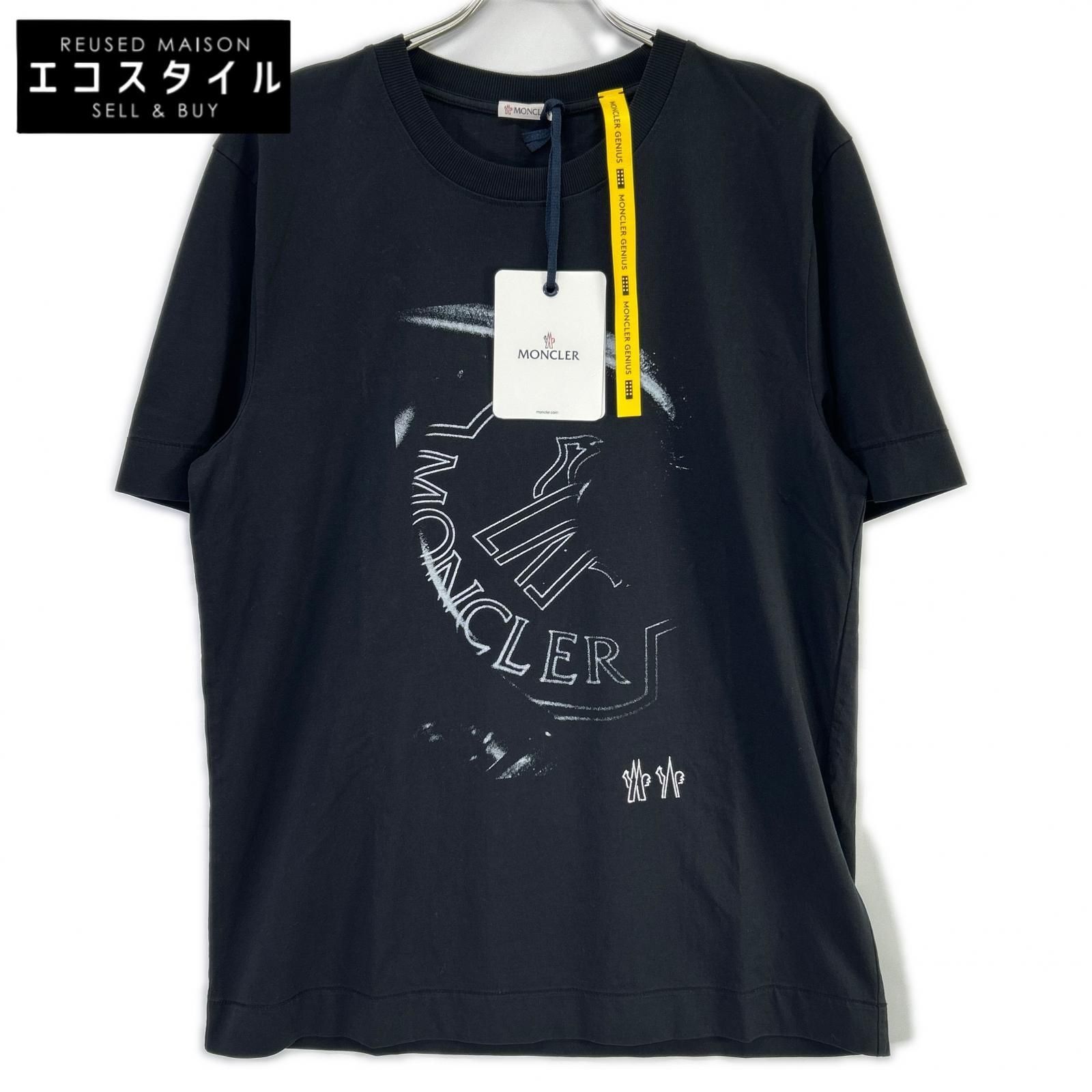 MONCLER　モンクレール　ジーニアス 1017 ALYX 9SM　21年 ブラック プリント Tシャツ　M