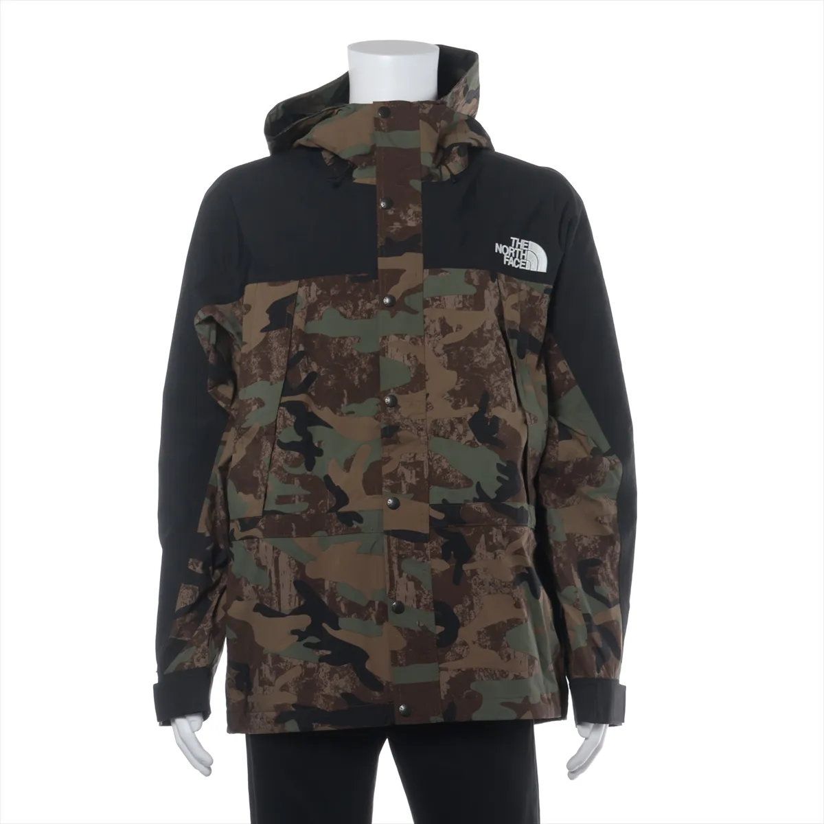未使用 ザ・ノースフェイス カモフラージュ 迷彩 柄 ナイロンジャケット XL アウター 上着 羽織 洋服 メンズ MMM DV51-5【中古】