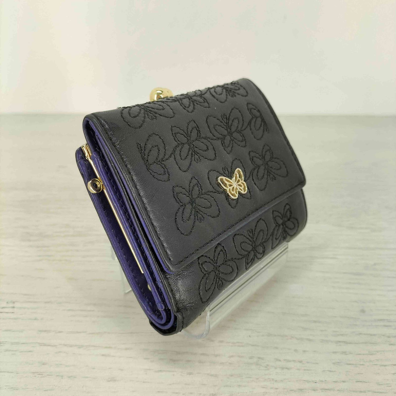 アナスイ ANNA SUI エターナル バタフライ がま口二つ折り財布