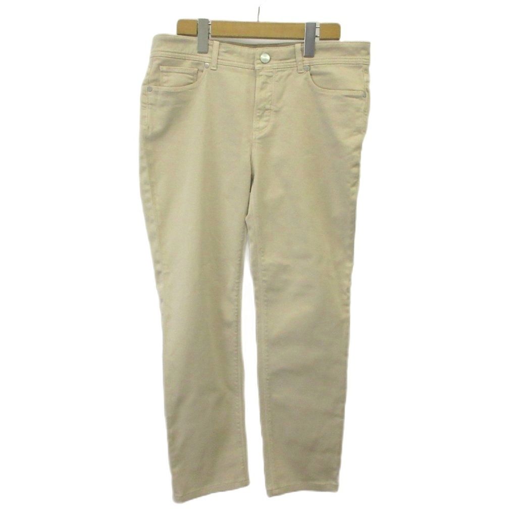 ロロピアーナ Loro Piana パンツ M ベージュ 無地 ストレートシルエット ベルトループあり /NP ■ECD004