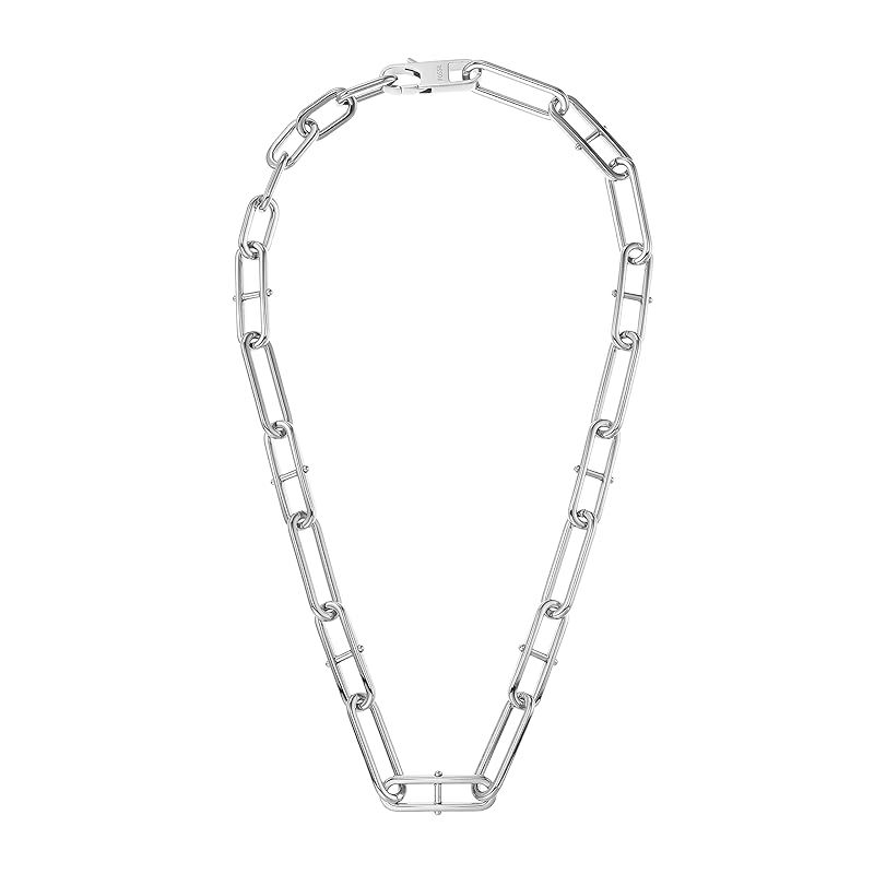 [フォッシル] HERITAGE D-LINK ステンレススチール チェーンネックレス