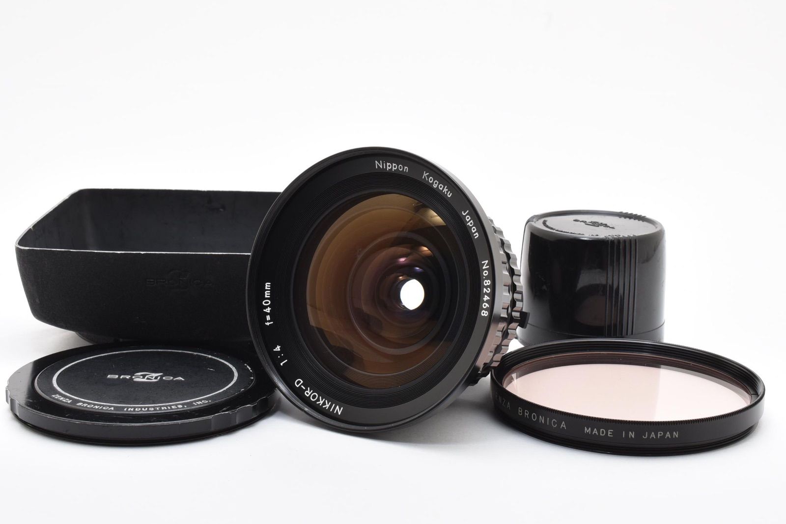 ◇◆ 希少 激安 ゼンザ ブロニカ 用 ニコン Nikon Nikkor D 40mm f/4 広角 中判 レンズ Bronica S2 EC TL 動作確認済 4440 ◆◇