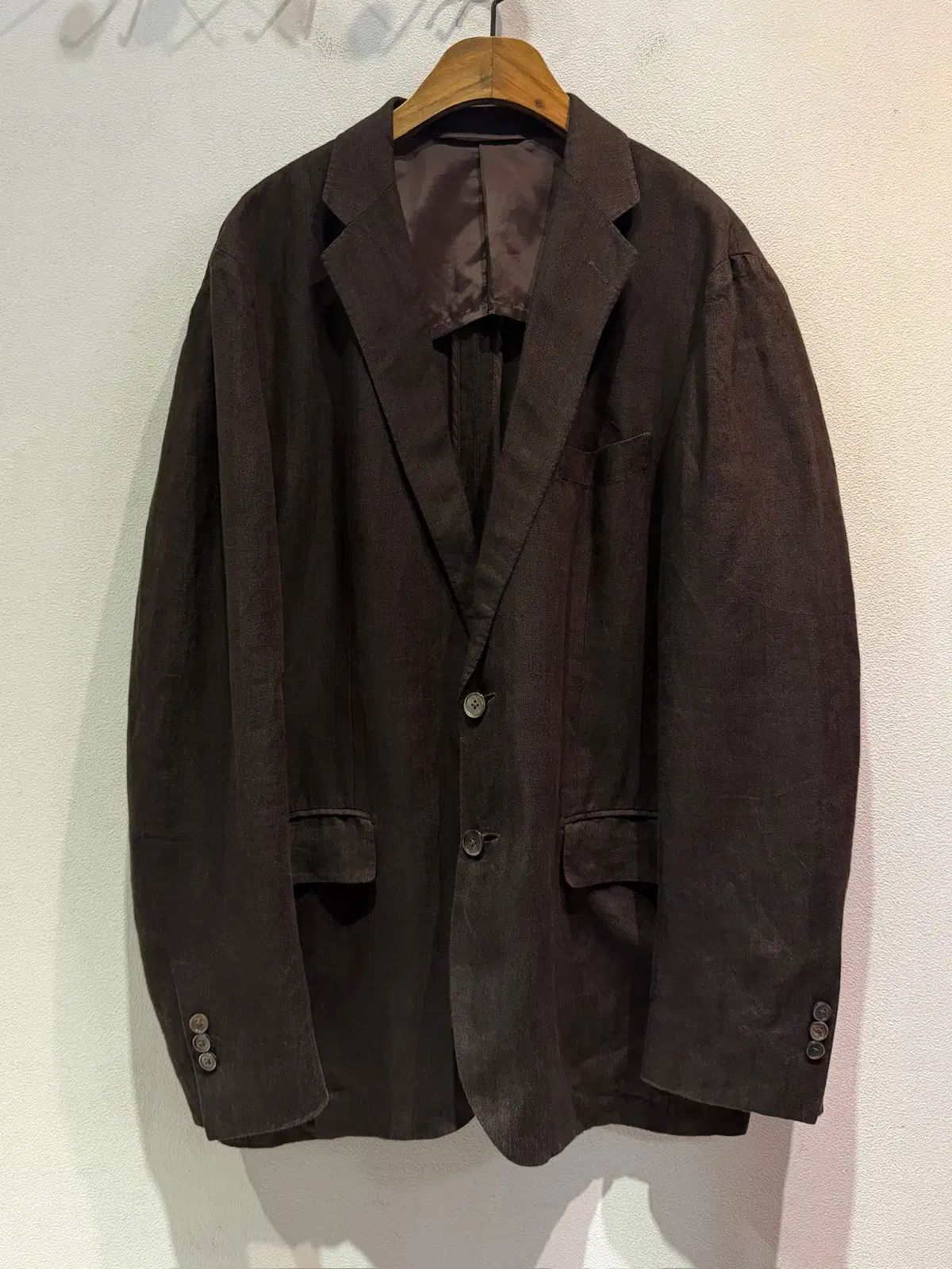 UNITED ARROWS Linen Brown Jacket