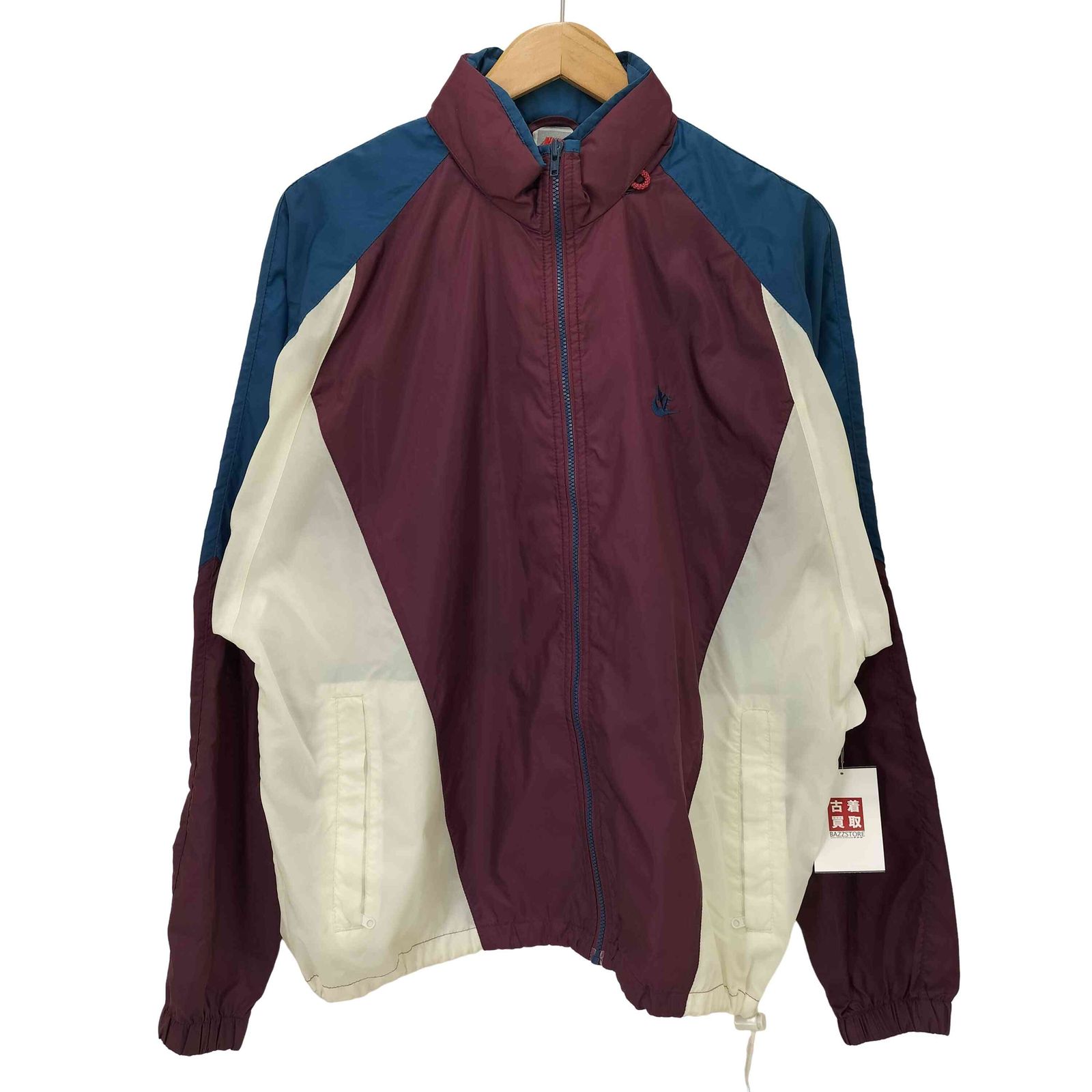 ナイキ NIKE 90S 銀タグ マルチカラー ジップアップ ナイロン