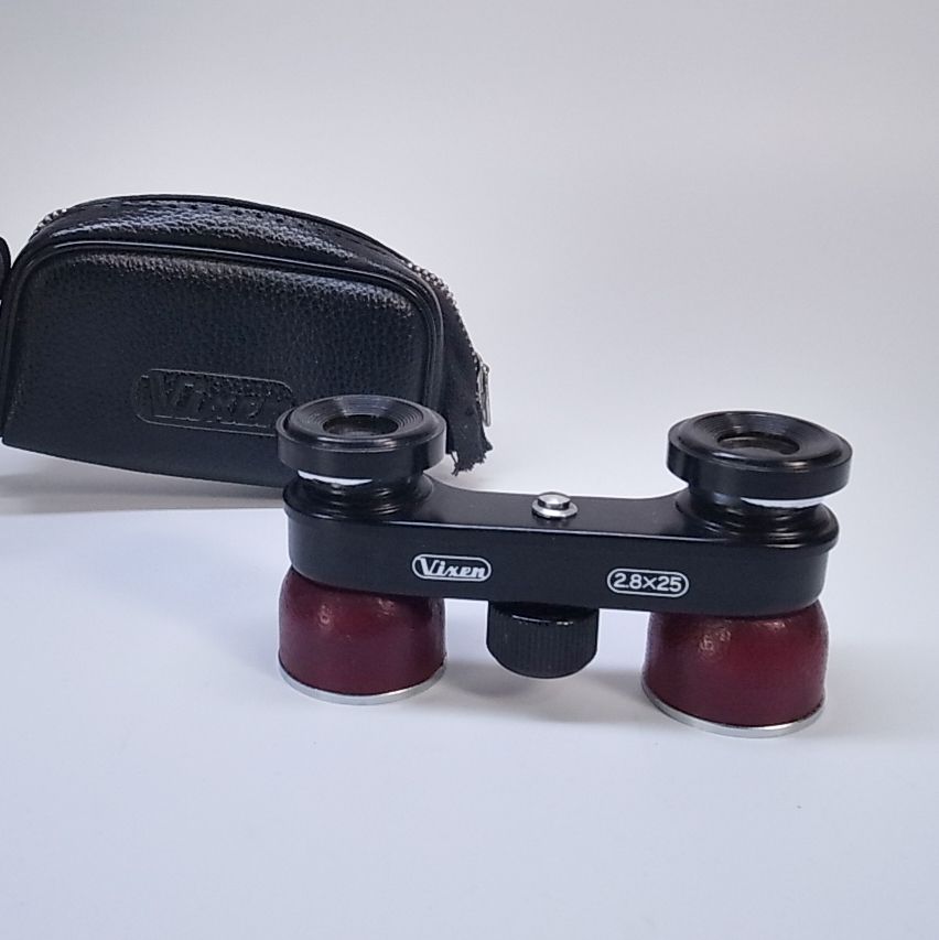 ビクセン Vixen 双眼鏡 2.8×25 ケース付き レトロ オペラグラス お洒落