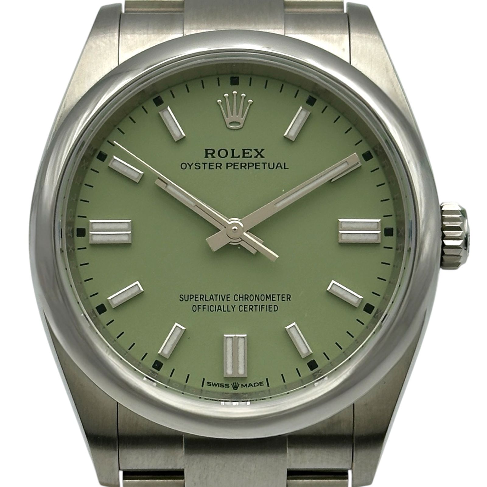 ロレックス ROLEX オイスターパーペチュアル36 126000 ピスタチオ ステンレススチール 自動巻き メンズ 腕時計