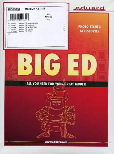 【中古】プラモデル 1/48 ミーティア F.8 エッチングパーツセット エアフィックス用 「BIG EDシリーズ」 [EDUBIG49152]