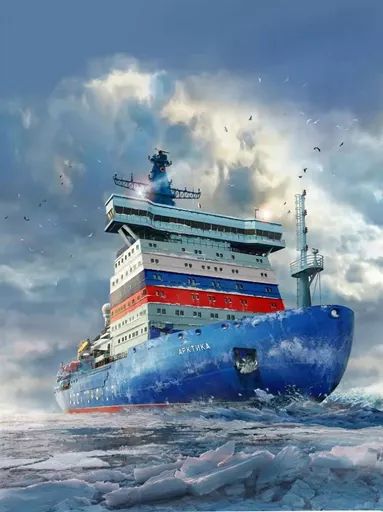 【中古】プラモデル 1/350 ロシア原子力砕氷船 アルクティカ プロジェクト22220 [ZV9044]