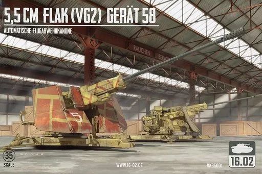 【中古】プラモデル 1/35 5.5CM FLAK VG2 GERAT 58 [VK35001] 8,085円