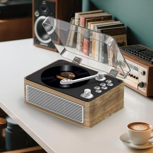 Gueray CDプレーヤー レトロ Bluetooth受信＆送信 HiFIスピーカー内蔵 充電可能 ポータブル cd player USB再生 AUX入力 A-Bリピート機能 遠隔操作FMラジオ CDラジカセ イヤホン対応 語学学習 音楽鑑 5a0a7cb4