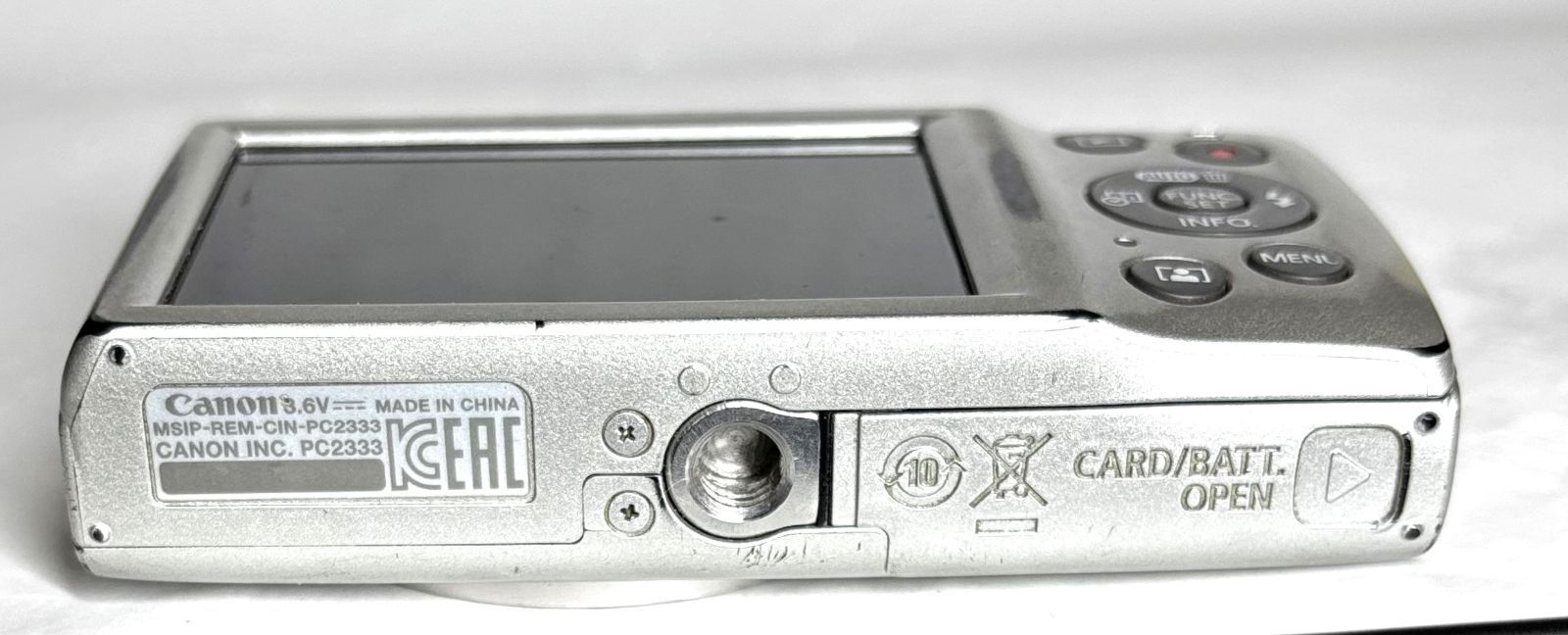 現状品】Canon IXY200 PC2333 HD 20MP 8x デジタルカメラ silver 基本 