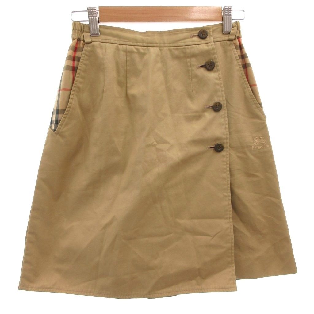バーバリーズ Burberrys ヴィンテージ キュロットパンツ ショート丈 M ベージュ チェック柄 ラップデザイン /ML ■GY47 6,319円