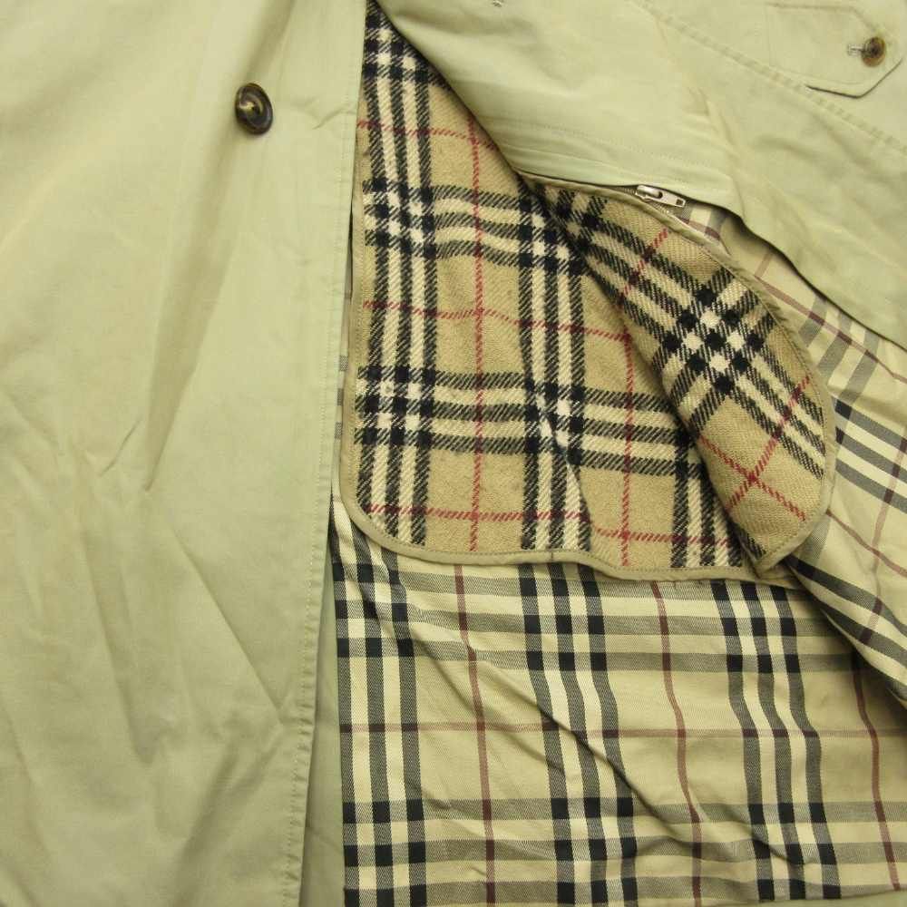 美品　バーバリーロンドン　ロング丈　ノバチェック　ライナー付　ステンカラーコート バーバリー ロンドン BURBERRY LONDON ライナー付き ステンカラー