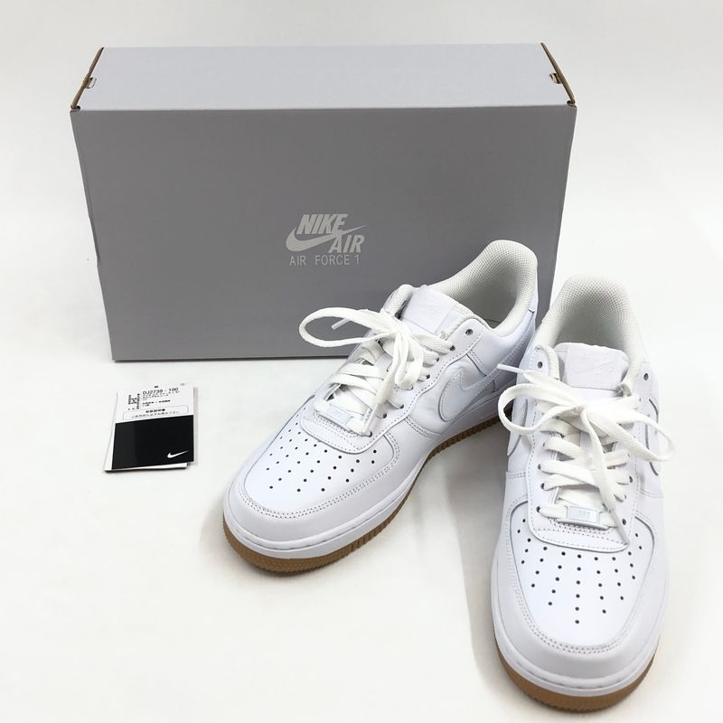 中古美品】NIKE ナイキ AIR FORCE 1 LOW ”WHITE/GUM” DJ2739-100 エア 