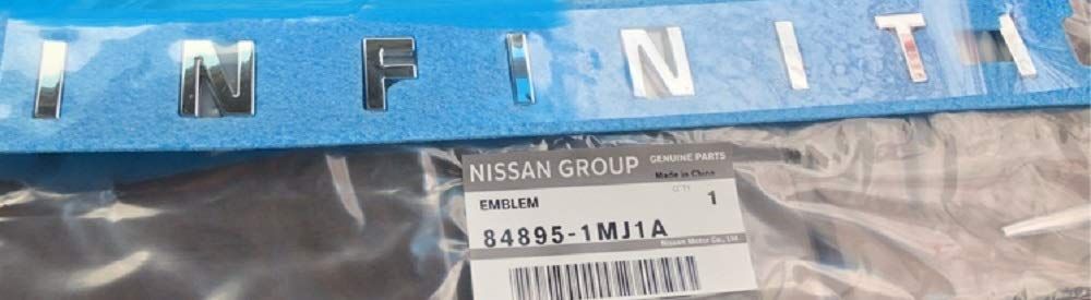 新品 NISSAN (日産) 純正部品 フーガ Y51系 【INFINITI ロゴ】 リア エンブレム 品番 84895-1MJ1A