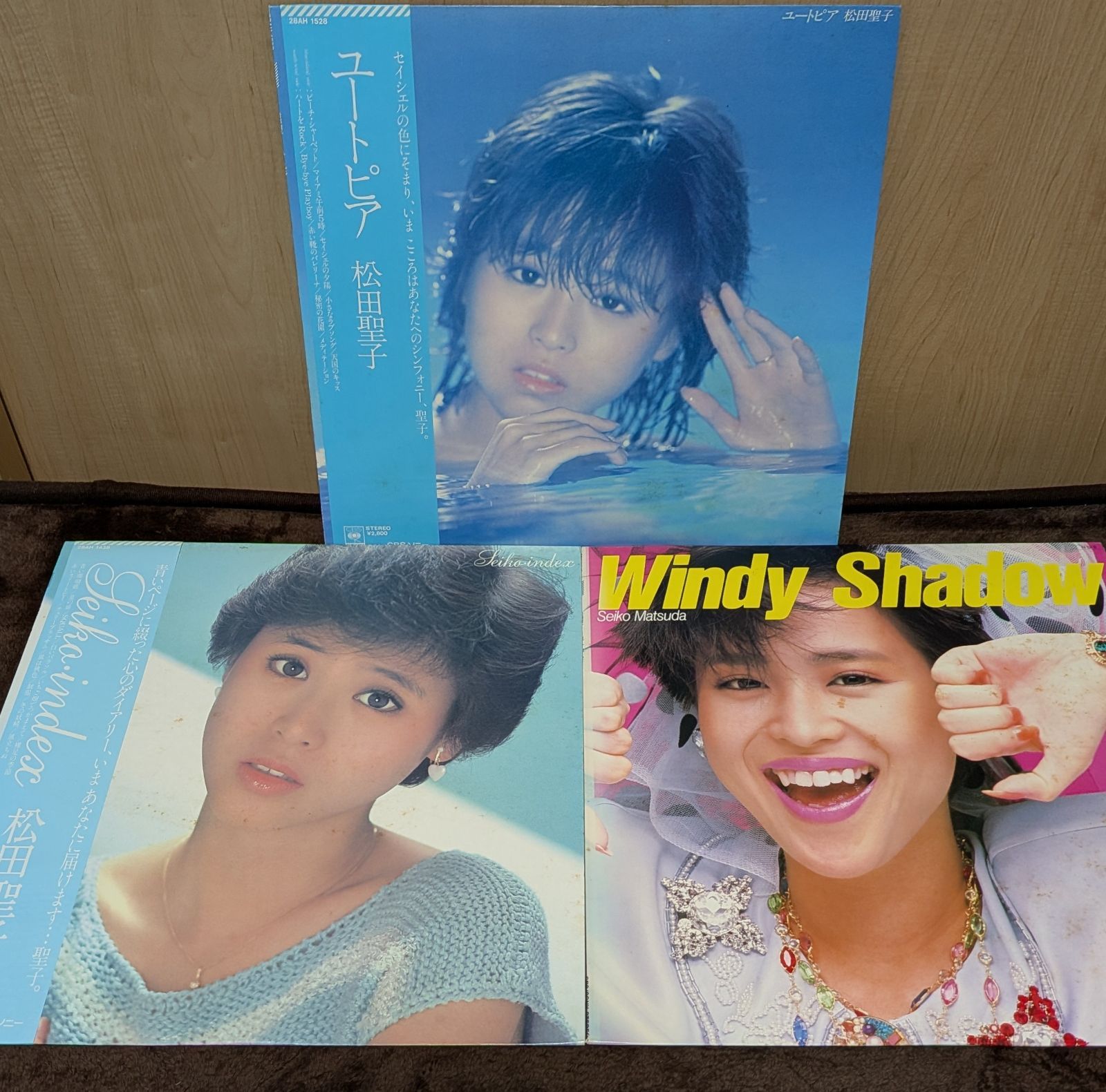 松田聖子LPレコード3枚セット／ユートピア他 - メルカリ