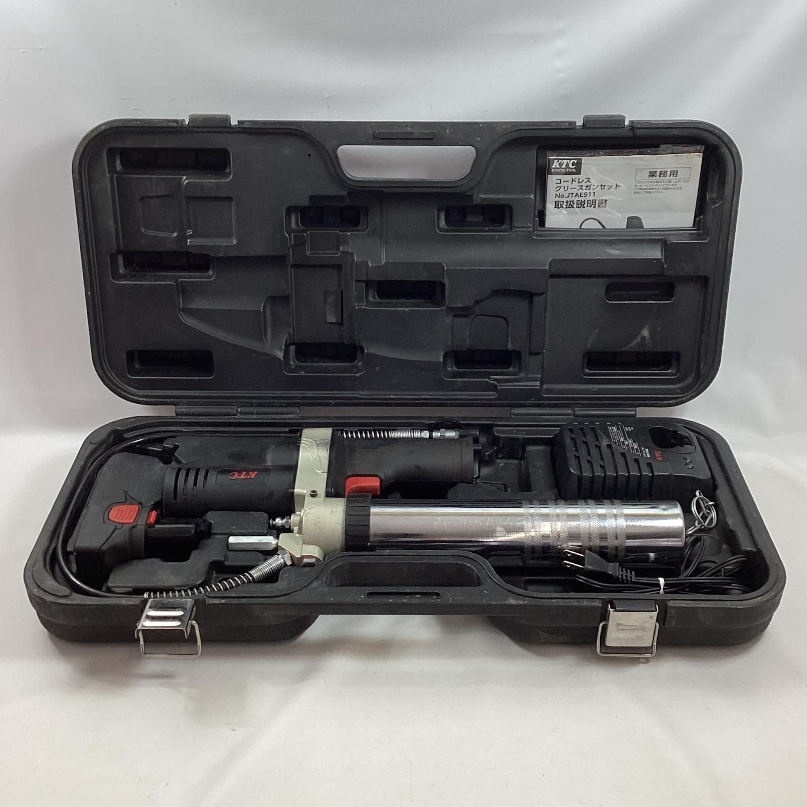 KTC ケーティーシー グリースガン JTAE911 充電器・充電池1個付 コードレス式 18v 2.0Ah