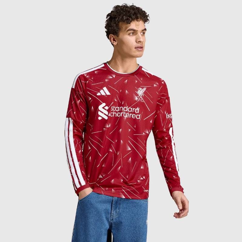 【送料無料・匿名配送】adidas アディダス リヴァプール 26/27 公式 ホーム 長袖 ユニフォーム エンジ レトロ復刻 新品 正規品