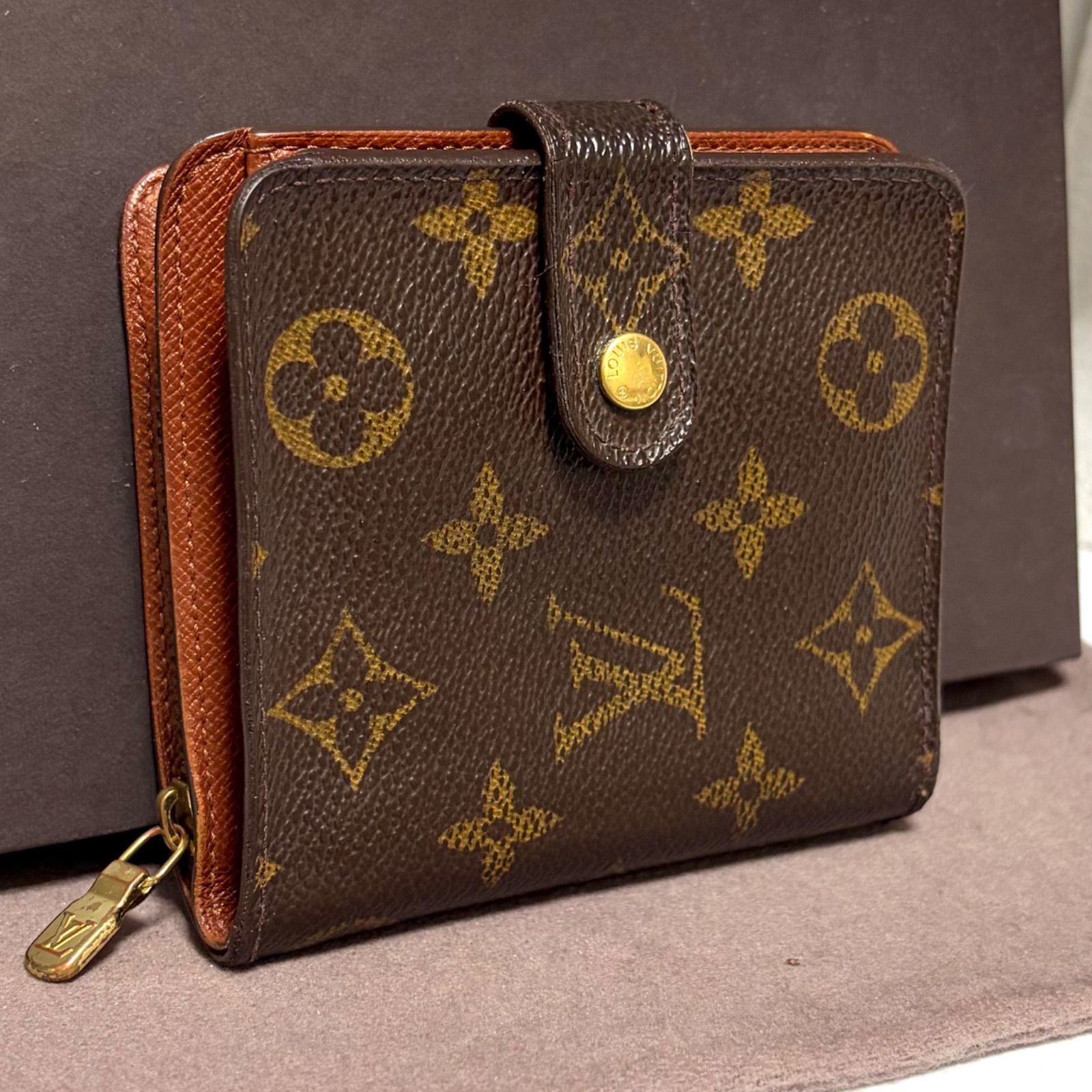b25 コンパクトジップ　モノグラム　ルイヴィトン　二つ折り財布　Louis Vuitton