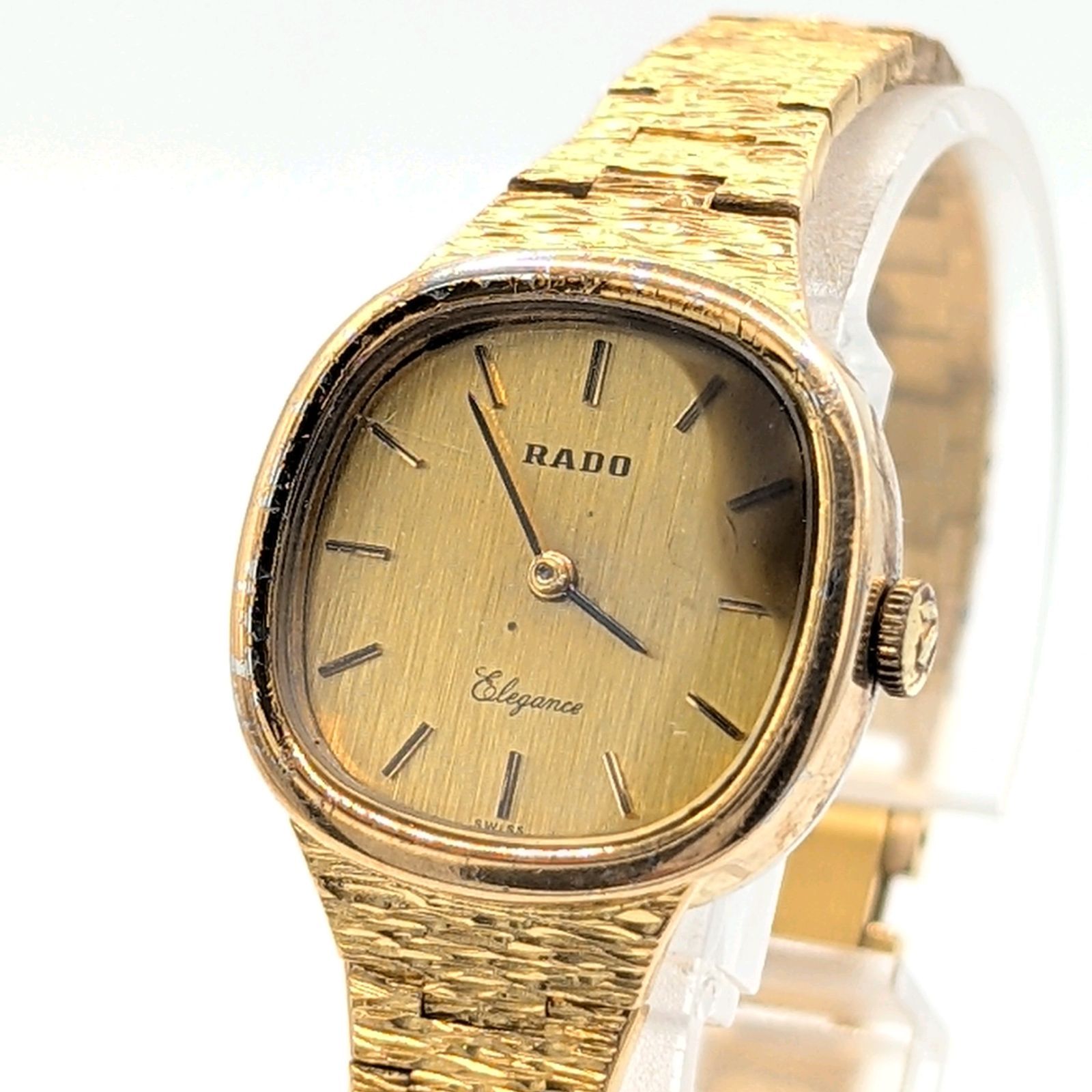 RADO K1535140 Watch Hand-Winding Ladies Gold Gold dial Y2K 00S ラドー 時計 手巻き式 レディース ゴールド ラウンド ゴールド文字盤 ヴィンテージ 不動品