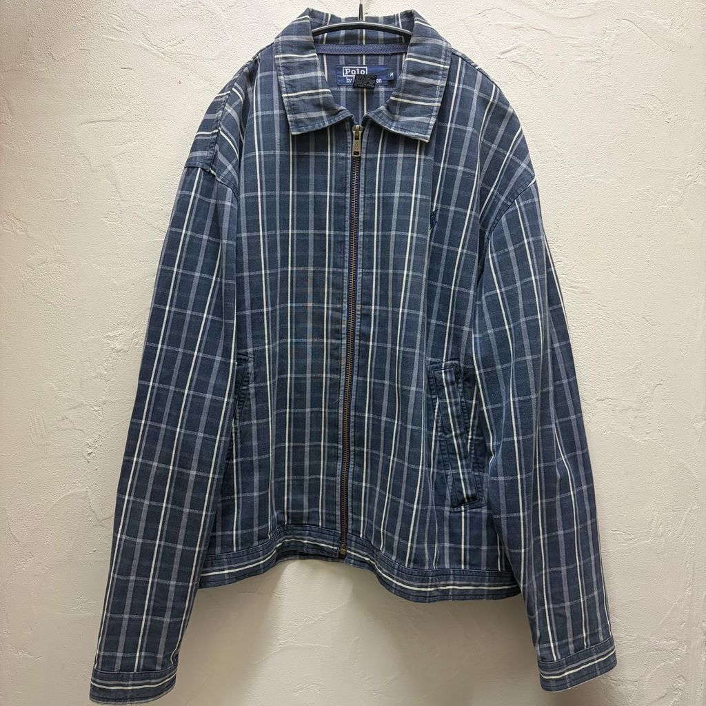 POLO RALPH LAUREN ポロラルフローレン 90'S SWING TOP ジャンパー ブルー系 Size:M【代官山B05】