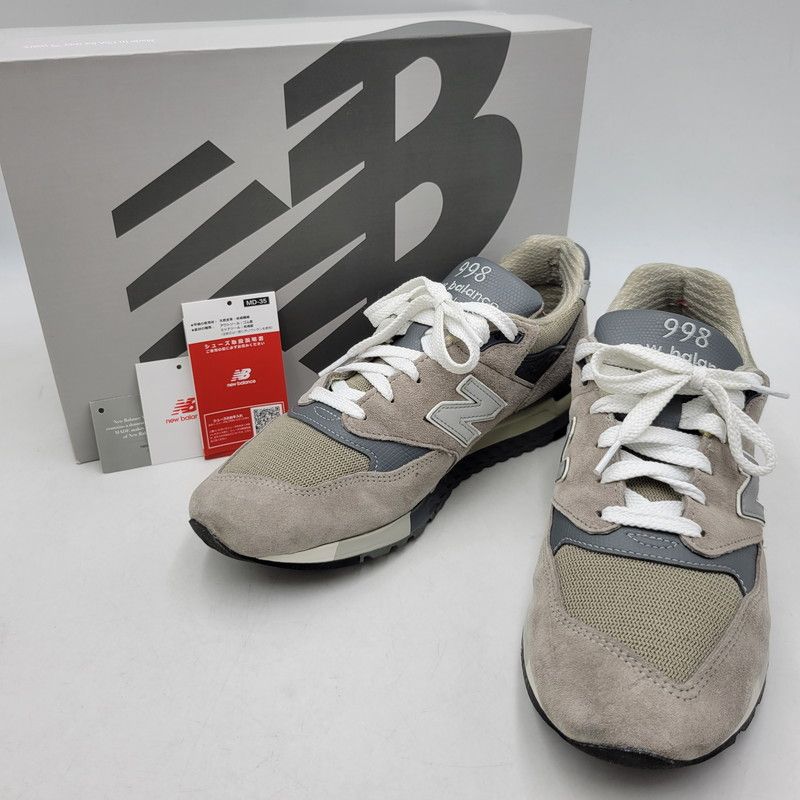 【中古品】 NEW BALANCE ニューバランス U998GR スニーカー シューズ 靴 【162-260524-as-10-izu】