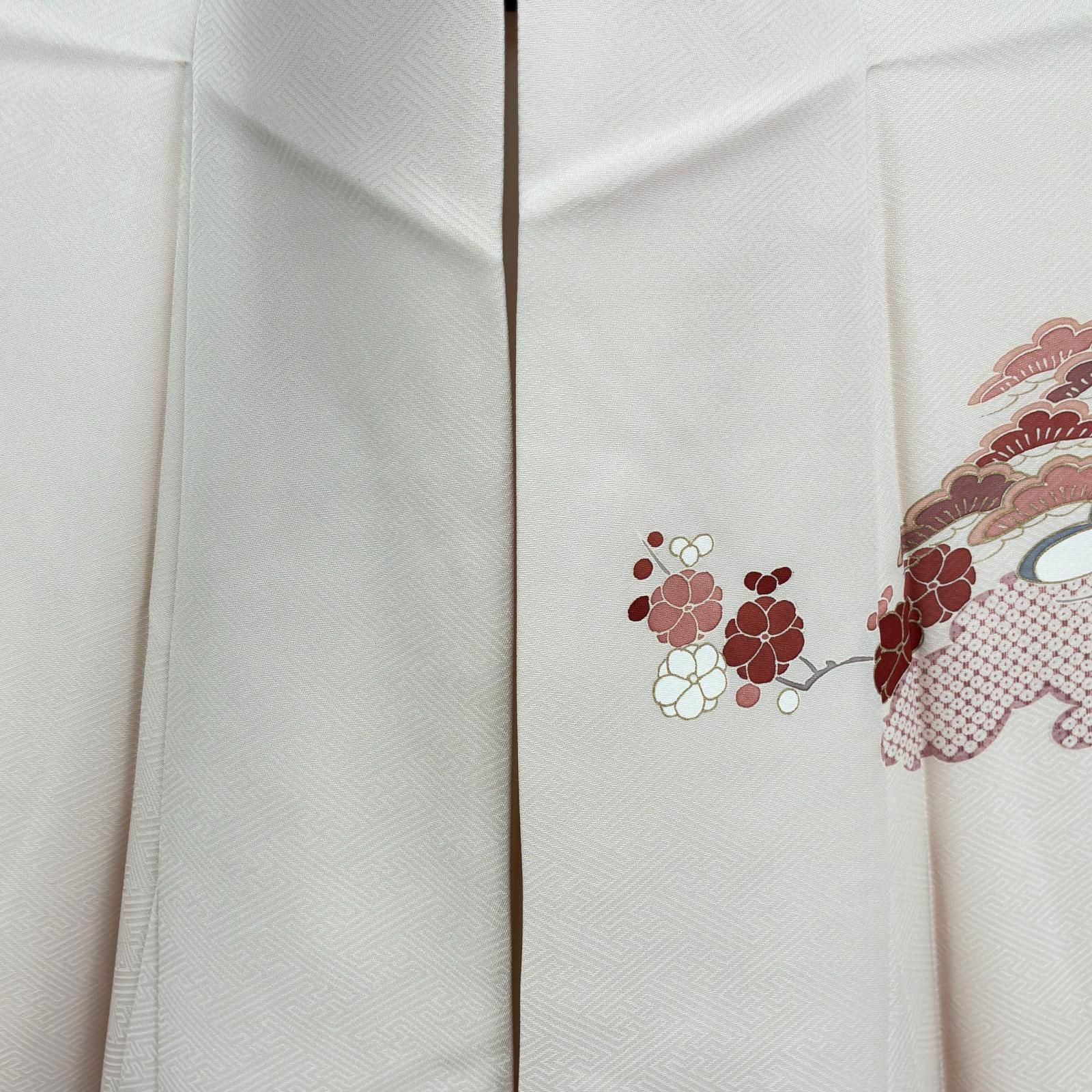 付下げ 金駒刺繍 裄66 友禅 雲取 松 紋無し 正絹 着物 MK-8809 - メルカリ