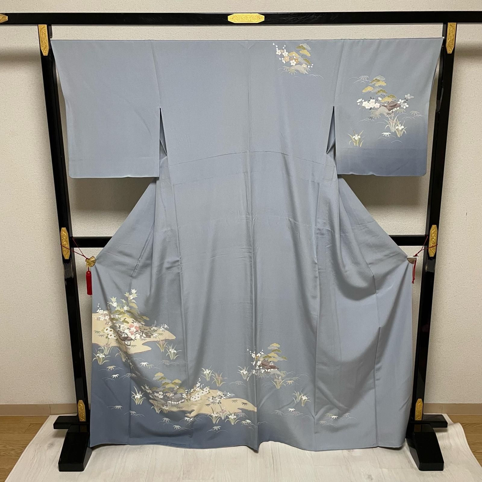 胴抜き仕立て⭐︎十日町紬いぶき⭐︎桜染め⭐︎一級和裁士仕立て⭐︎裄68⭐︎重宝するお色 胴抜き仕立て⭐︎十日町紬いぶき⭐︎桜染め⭐︎一級和裁士仕立て⭐︎裄