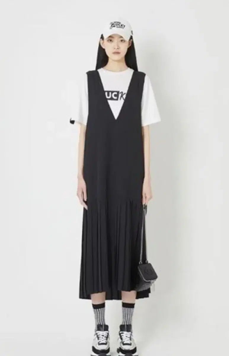 LUCKY CHOUETTE ラッキーシュエトゥ スリーブレス イエロー ロング ONE PIECE