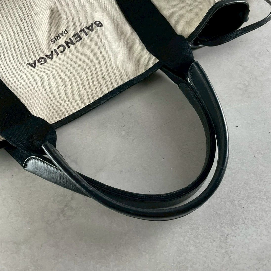 人気✨BALENCIAGA バレンシアガ カバスS キャンバス レザー トート