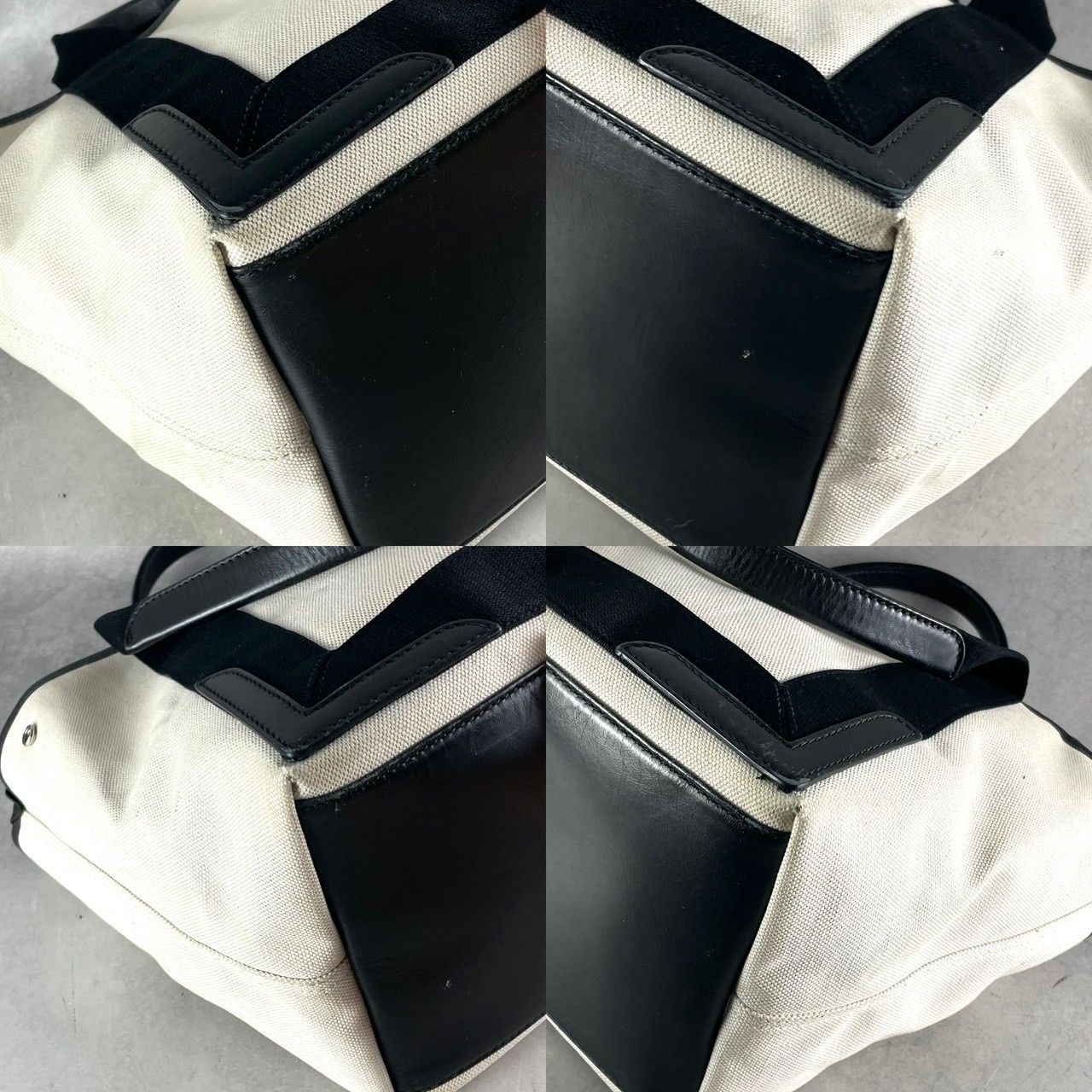 人気✨BALENCIAGA バレンシアガ カバスS キャンバス レザー トート