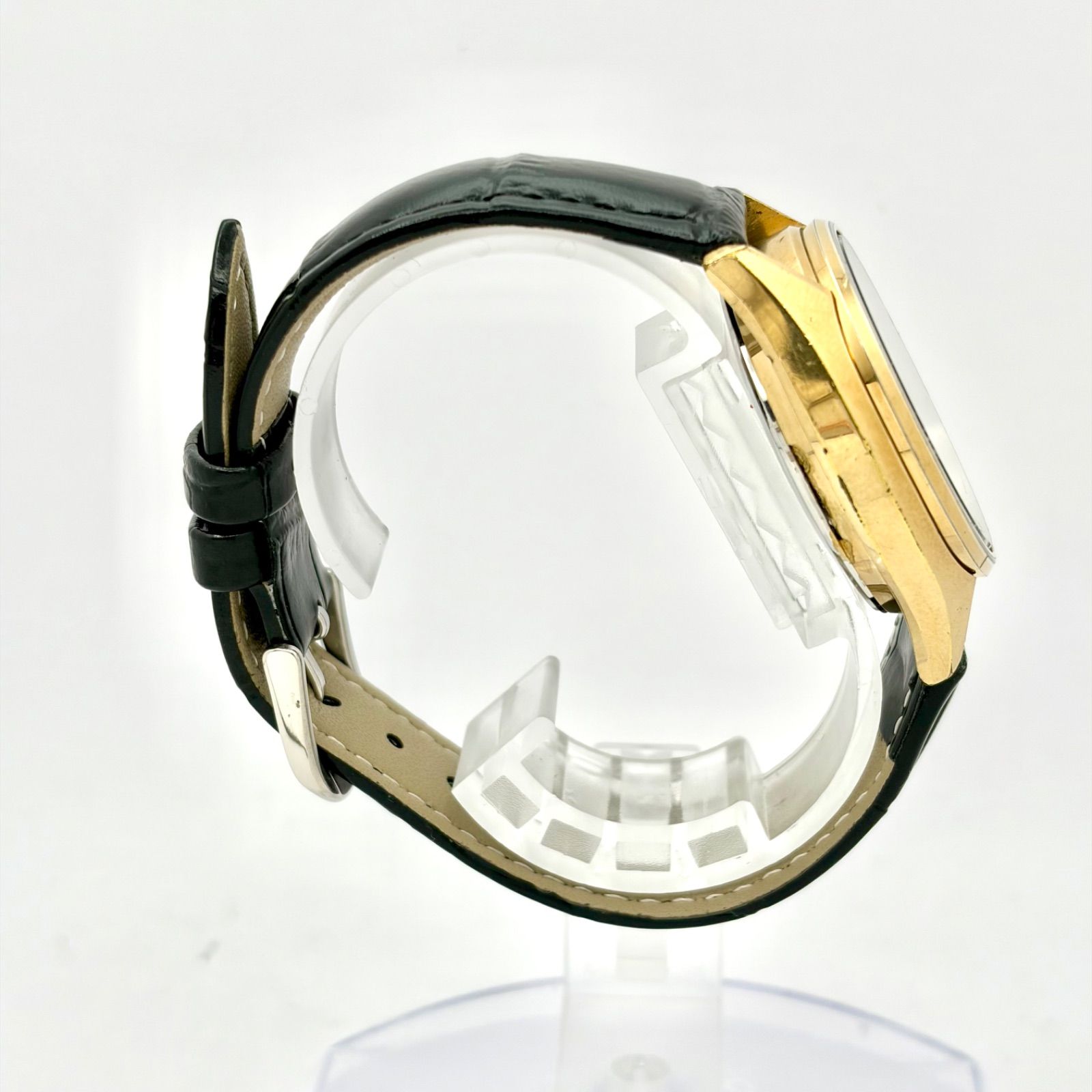 新品電池】 SEIKO メンズ 腕時計 デイデイト ゴールド 新品ベルト 