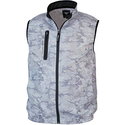 ☆新品☆XEBEC ジーベック 空調服TMベスト XE98010 222 迷彩シルバーグレー 3L