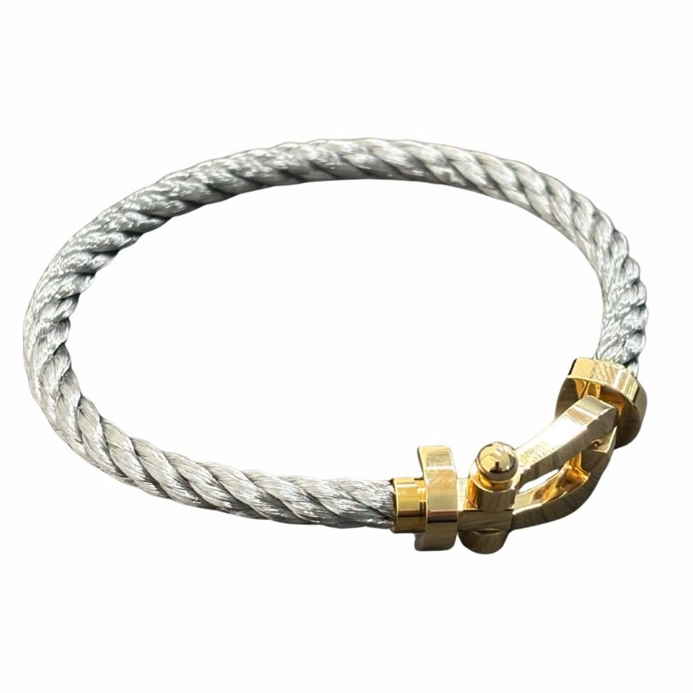 フレッド フォース10 ラージモデル K18×スチール イエローゴールド 腕