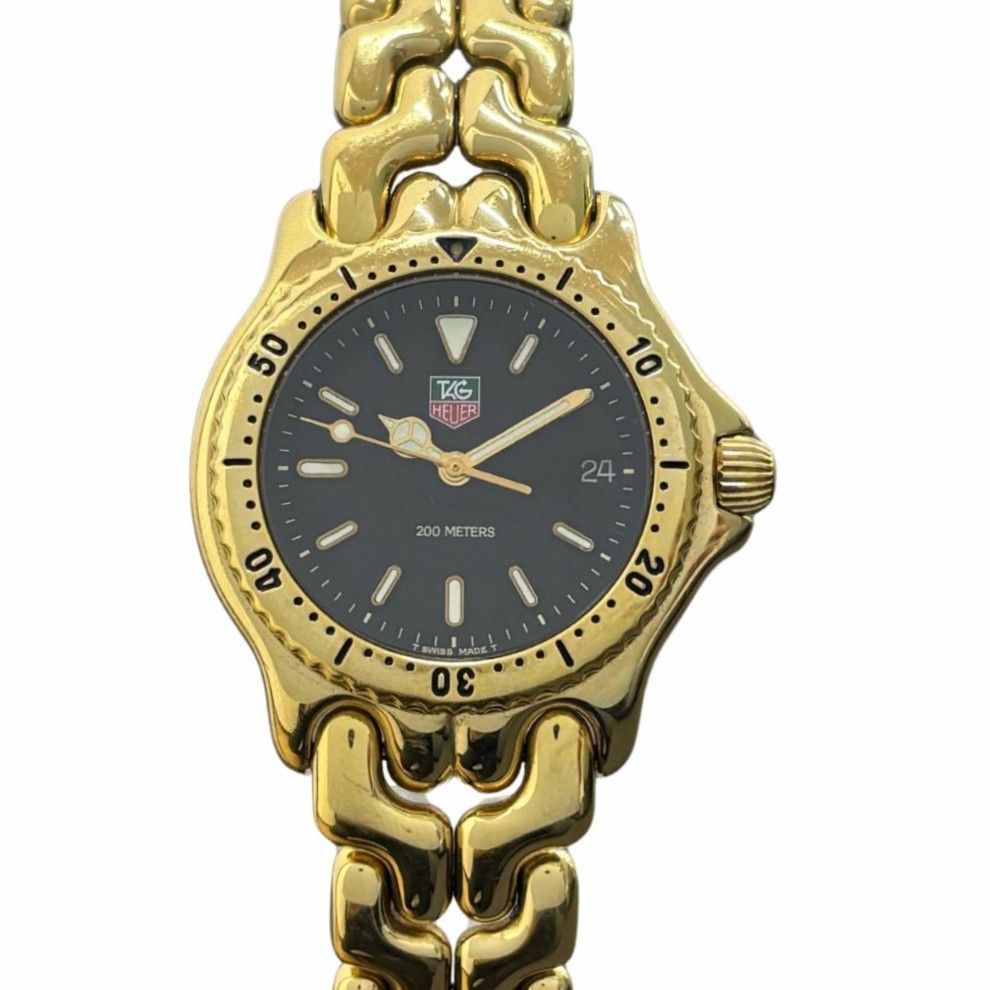 タグホイヤー S/el セル デイト S94.313M 34mm クォーツ ステンレス ゴールド 電池交換済 稼働品 メンズ TAG HEUER 腕時計