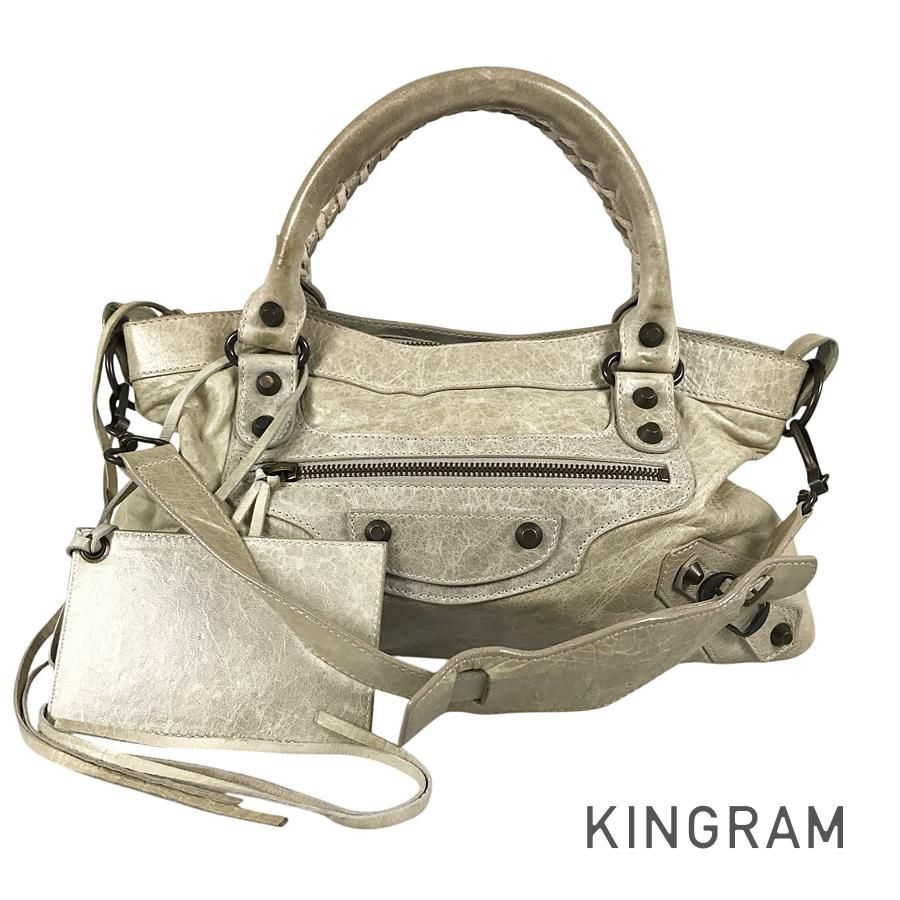 バレンシアガ BALENCIAGA ザ ファースト 103208 レザー ハンドバッグ sh【中古】