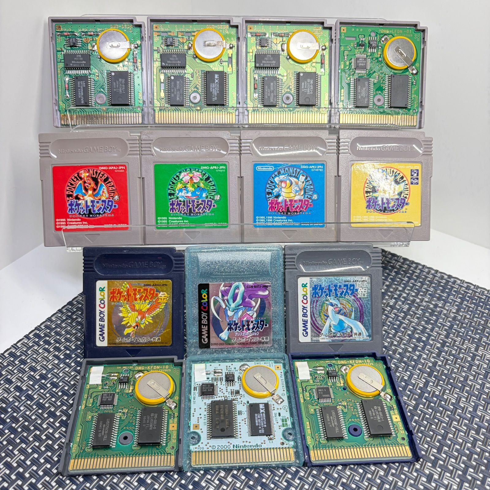 新品電池交換済】GB ポケットモンスター ポケモン 赤 緑 青 黄 金 銀