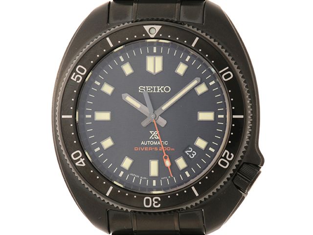 SEIKO セイコー ウォッチ プロスペックス 時計 SLA061JC 腕時計 ステンレススチール ブラック文字盤 自動巻き メンズ【中古】【472】TS