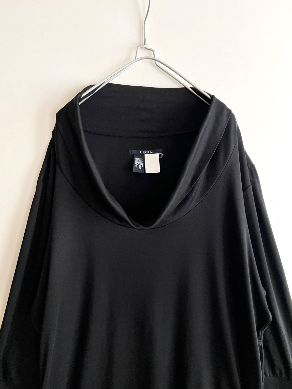 LIMI feu リミフゥ Big Neck Cut Sew One Pieace ビッグネック カットソーワンピース