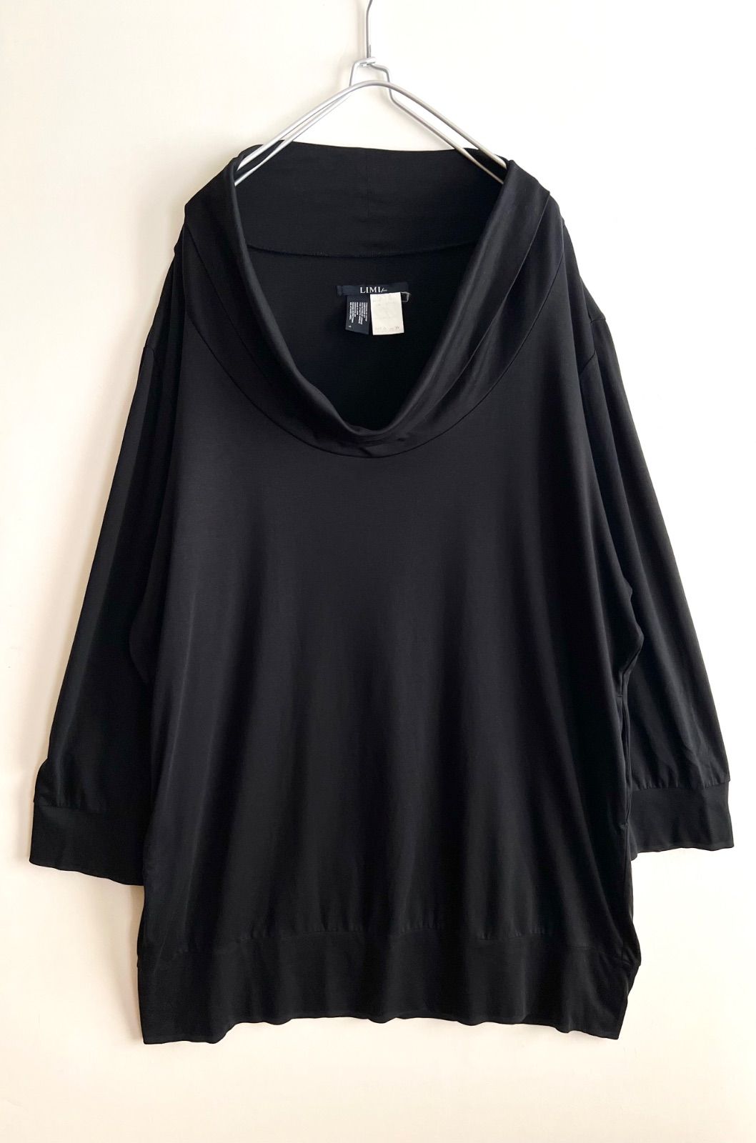 LIMI feu リミフゥ Big Neck Cut Sew One Pieace ビッグネック カットソーワンピース