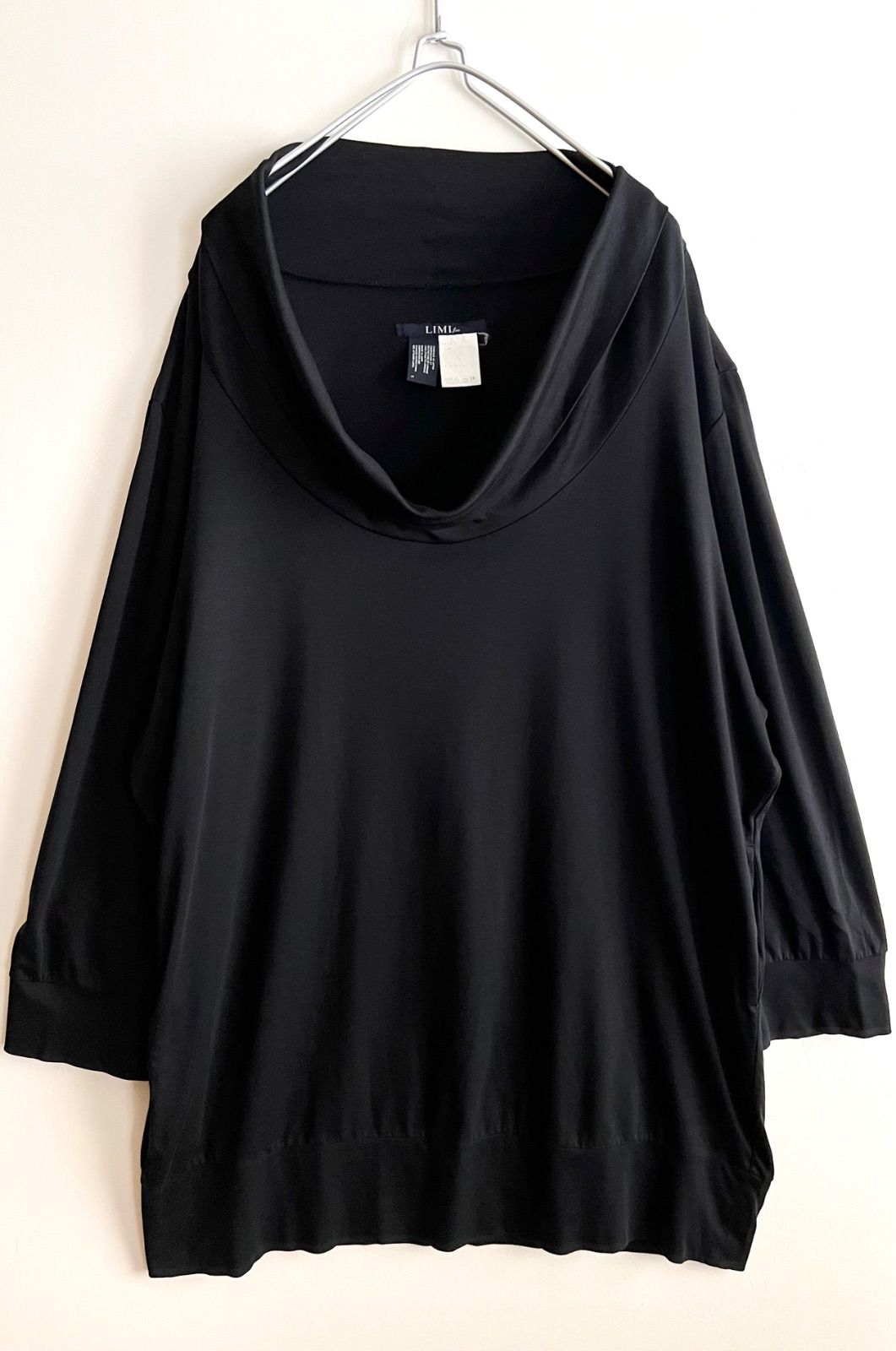LIMI feu リミフゥ Big Neck Cut Sew One Pieace ビッグネック カットソーワンピース