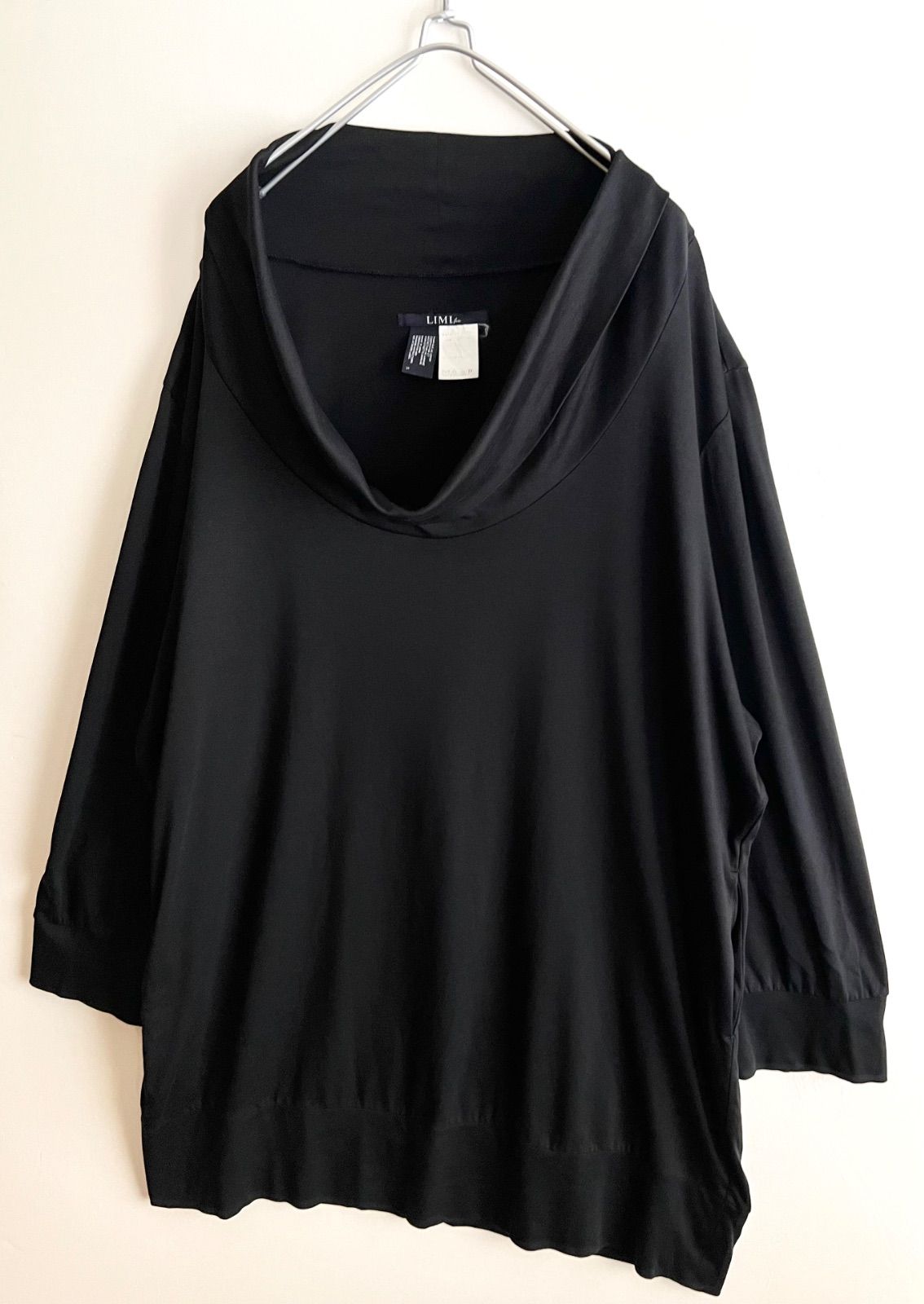 LIMI feu リミフゥ Big Neck Cut Sew One Pieace ビッグネック カットソーワンピース